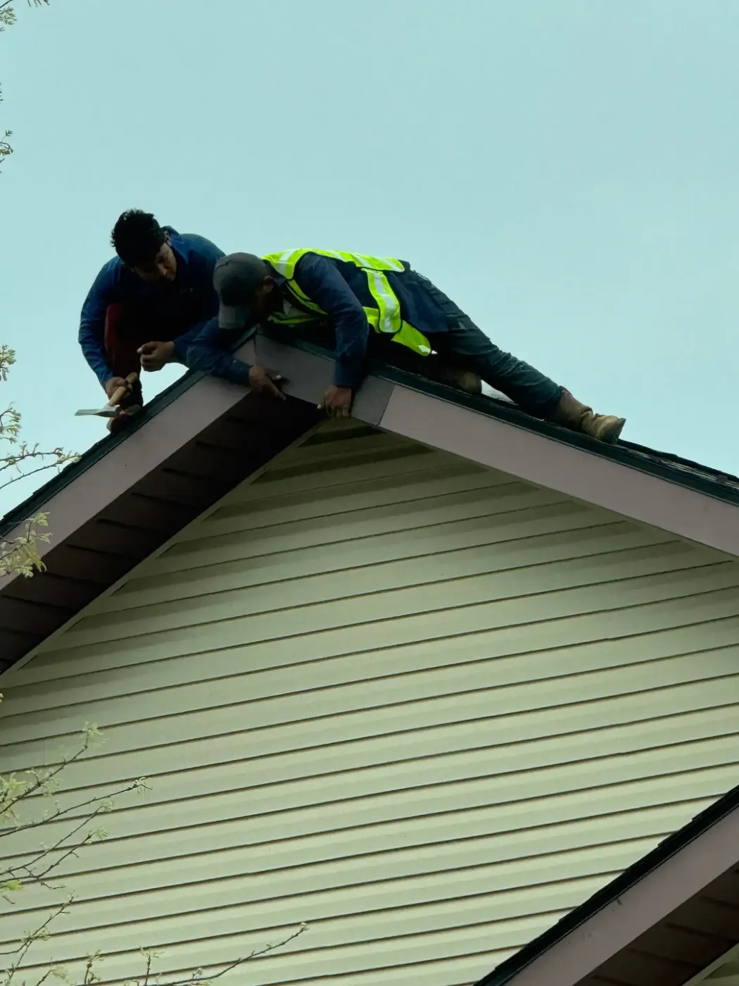 Tarping and dry-in on a Rossville commercial roof